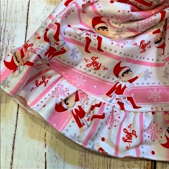 NWT Elf on the Shelf Girl’s Night Gown & Matching Doll Gown 2T Pajamas PJs Pink - Picture 4 of 7